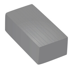 Cement  block brick. vector illustration