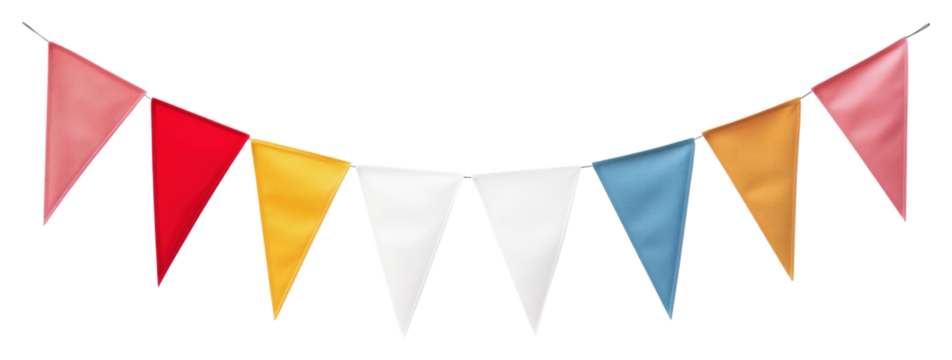 PNG Flag hanging triangle festival.