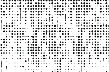 Abstract pattern composed of dots and dashes resembling Morse code, creating a textured backdrop.