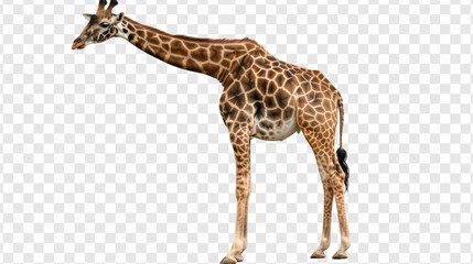 Naklejka premium giraffe on white background isolated