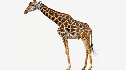 Naklejka premium giraffe on white background isolated