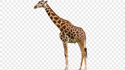 Obraz premium giraffe on white background isolated