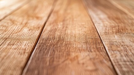 Detailed view of sanded teak wood, hardwood timber, smooth and durable