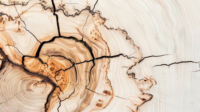 Detailed view of spalted maple wood, hardwood timber, intricate texture