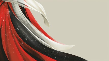 Elegant Charity Gala Poster Design with Modern Black and Red Accents for Event Promotion