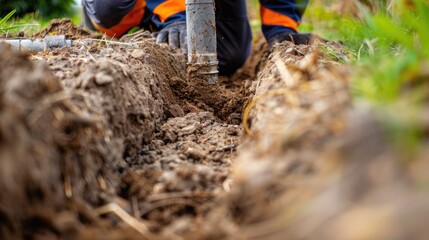 Notify utility locating company before digging to prevent damage to buried gas lines