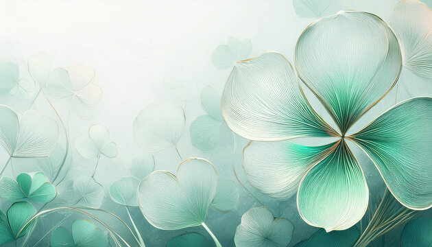 Carta da parati luminosa, carta decorativa pastello, foglie decorative, stampa, cartoncino colorato con spazio vuoto per testo o desideri, sfondo, illustrazione