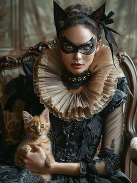 super hero&iuml;ne femme chat