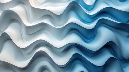 Obraz premium 3D abstract multicolored background in the form of waves.