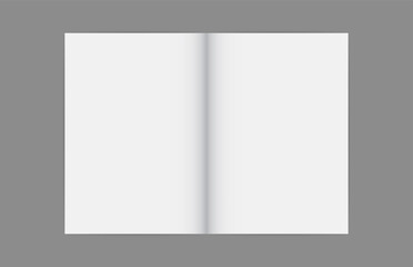 Obraz premium blank book or magazine template mockup