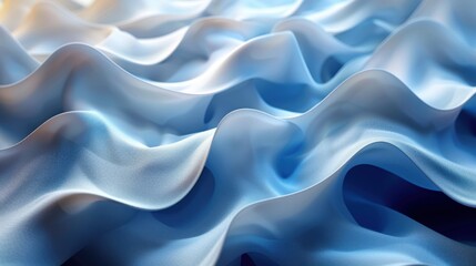 Fototapeta premium 3D abstract multicolored background in the form of waves.