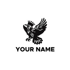 Obraz premium black eagle vector