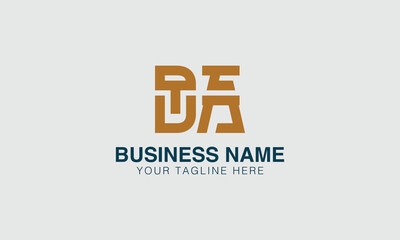 DA D da initial logo | initial based abstract modern minimal creative logo, vector template image. luxury logotype logo, real estate homie logo. typography logo. initials logo