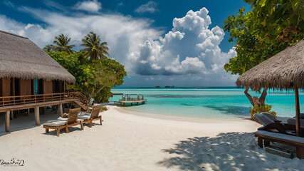 tropical resort beach