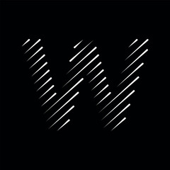 Bisty Logo combine with letter W vector template