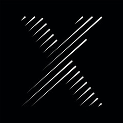 Bisty Logo combine with letter X vector template