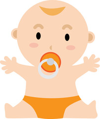 Baby Boy With Pacifier