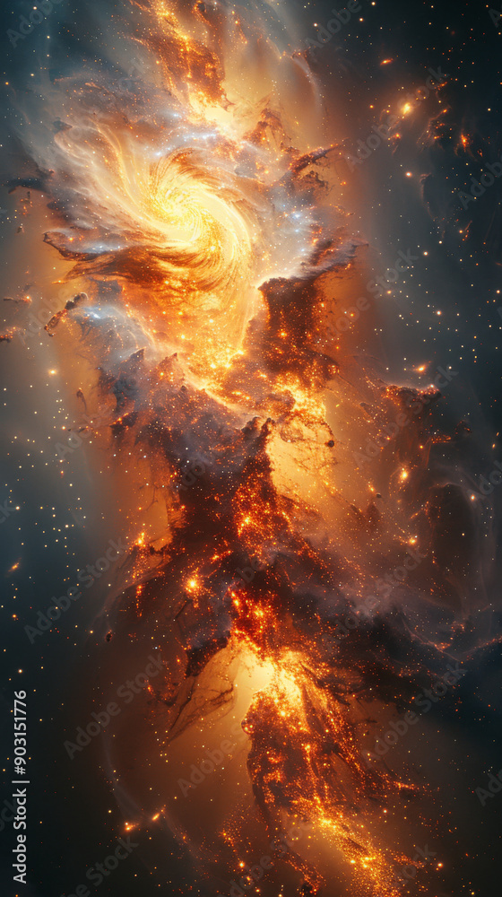 Canvas Prints galaxy core in space