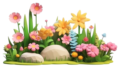 PNG Cartoon flower plant petal.