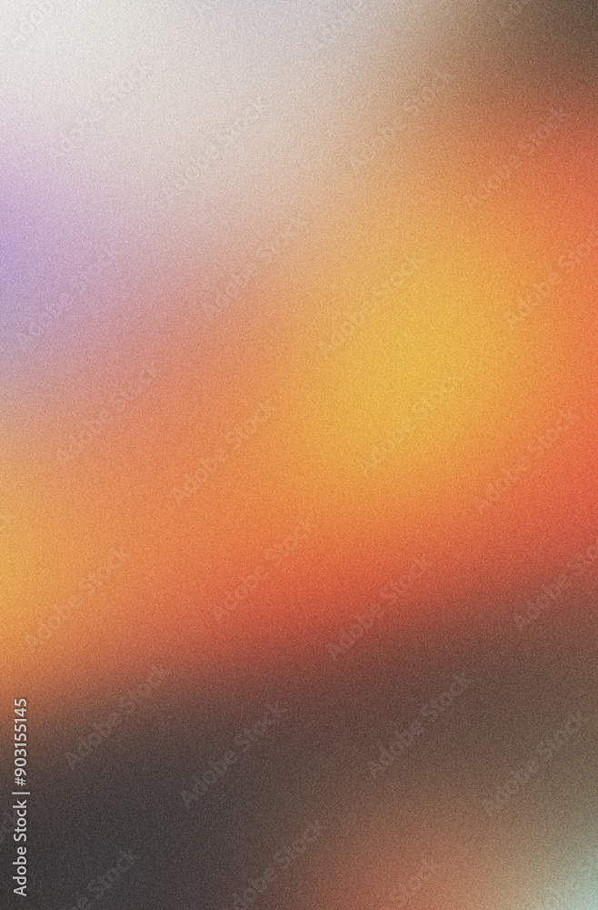 Wall mural abstract blurred grainy gradient vertical background texture. colorful digital grain soft noise effe