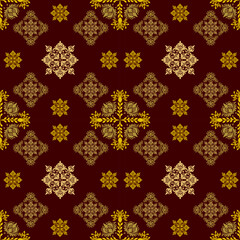 Classic Damask Seamless
Pattern - Vector Illustration for Elegant Textile