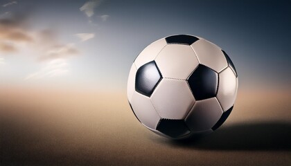 Fototapeta premium soccer ball on the field