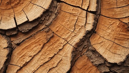 The intricate web of time, a close-up view of a tree's past