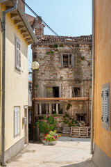 Altstadtgasse in Labin / Kroatien