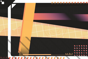 Memphis pattern and Abstract vector line pattern background, ideal for banner, wallpaper, or website template.