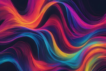 Obraz premium Abstract colorful neon hues background