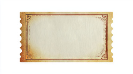 Blank vintage photo frame with aged edges, perfect for nostalgic or retro-themed projects, invitations, and design elements.
