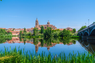Salamanca Cathedral Gothic and Baroque catedral in Salamanca city, Castile and Leon in Spain