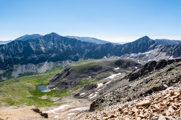Beautiful Colorado Rocky Mountains.  Views from Mt. Arkansas, Mosquito Range.  