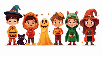 Cute Kids in Halloween Costumes