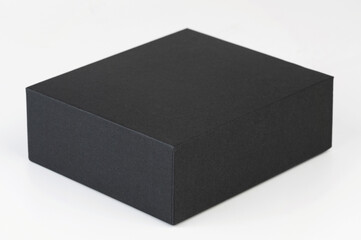 Black paper box perspective view