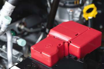 Car battery terminal connection