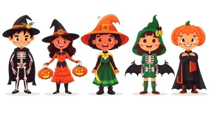 Cute Kids in Halloween Costumes