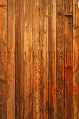 Wood background, texture of a brown wooden plank wall