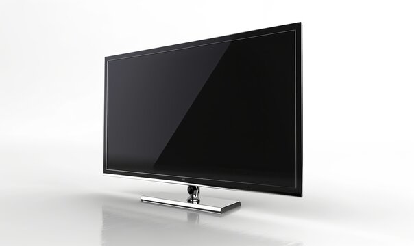 Tv, monitor, 4K piatto, su sfondo bianco.
