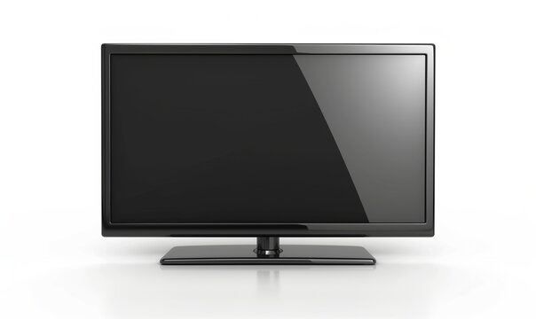 Tv, monitor, 4K piatto, su sfondo bianco.