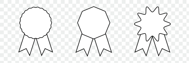 Fototapeta premium badge line icon