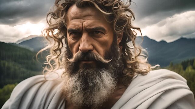 Zeus close-up, Greek mythology