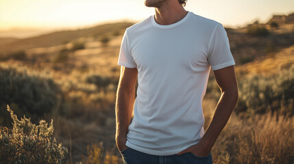 Man in White T-Shirt