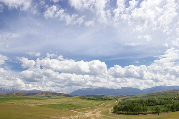 Fototapeta premium landscape with clouds