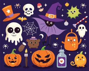 Hand drawing halloween element