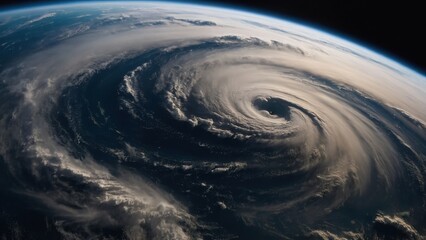 The barometric pressure drop observed during the intense hurricane’s landfall