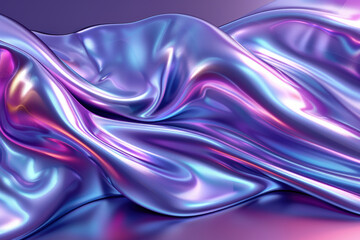 Fototapeta premium Purple and Blue Gradient Waves