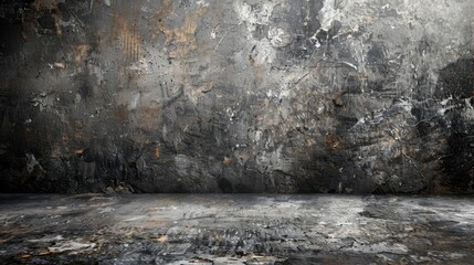 Obraz premium Abstract design featuring aged cement wall texture in industrial setting
