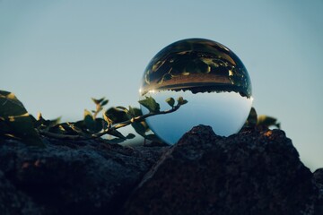 Crystal Ball Sightseeing in Radebeul Saxony Spitzhaus Bismarckturm