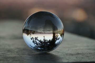 Crystal Ball Sightseeing in Radebeul Saxony Spitzhaus Bismarckturm